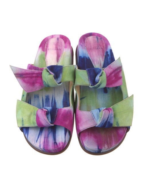 Alexandre Birman Suede Printed Slides