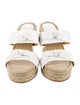 Alexandre Birman Leather Bow Accents Espadrilles