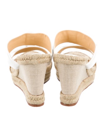 Alexandre Birman Leather Bow Accents Espadrilles