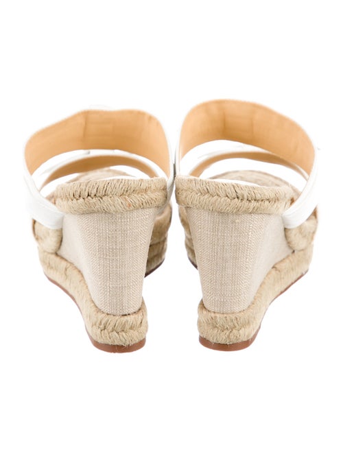 Alexandre Birman Leather Bow Accents Espadrilles