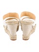 Alexandre Birman Leather Bow Accents Espadrilles
