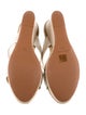 Alexandre Birman Leather Bow Accents Espadrilles