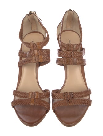 Alexandre Birman Leather Braided Accents Sandals