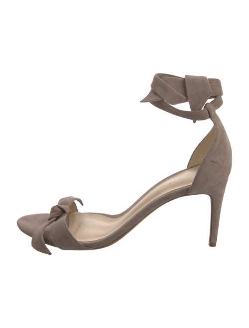 Alexandre Birman Suede Bow Accents Sandals