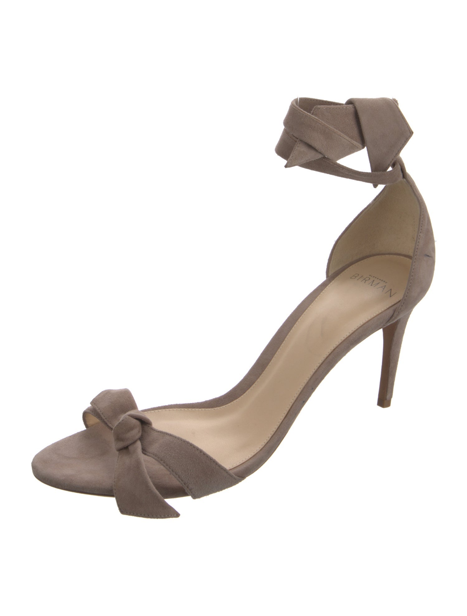 Alexandre Birman Suede Bow Accents Sandals
