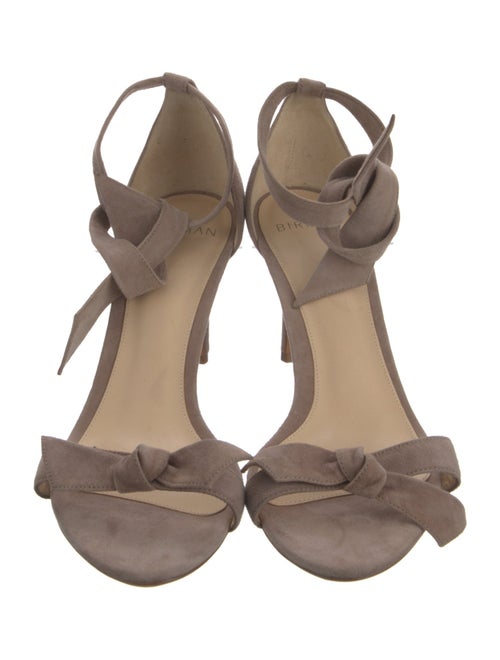 Alexandre Birman Suede Bow Accents Sandals