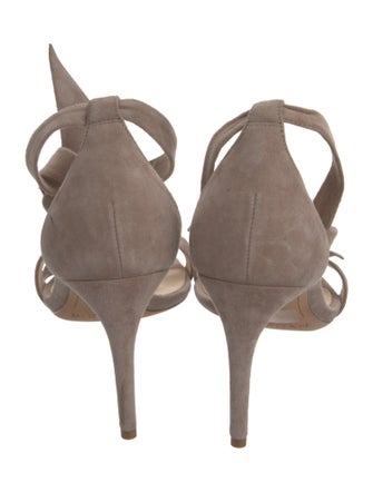 Alexandre Birman Suede Bow Accents Sandals