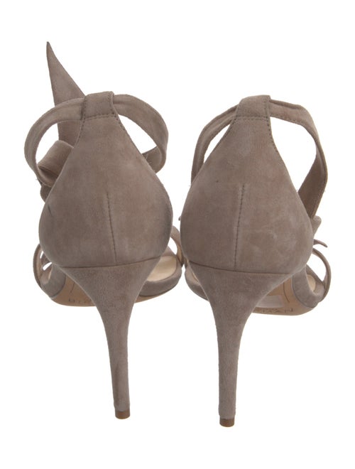 Alexandre Birman Suede Bow Accents Sandals