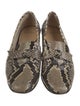 Alexandre Birman Snakeskin Animal Print Loafers