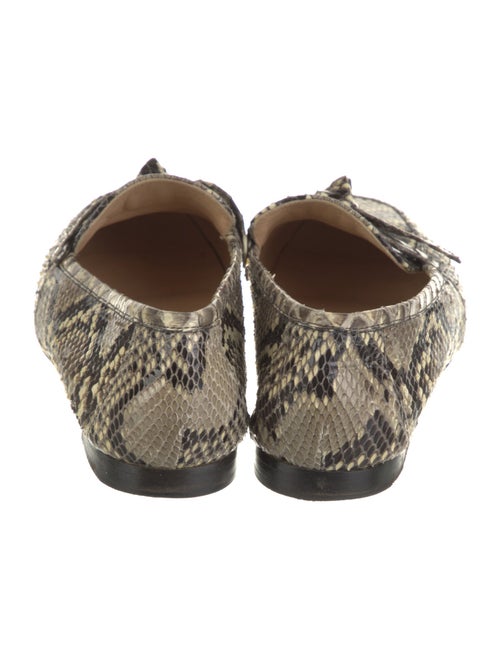 Alexandre Birman Snakeskin Animal Print Loafers