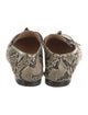 Alexandre Birman Snakeskin Animal Print Loafers