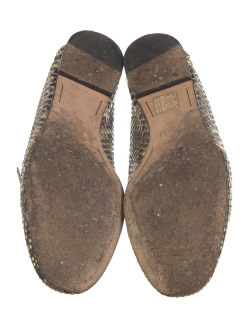 Alexandre Birman Snakeskin Animal Print Loafers
