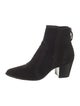 Alexandre Birman Suede Whipstitch Trim Boots