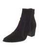 Alexandre Birman Suede Whipstitch Trim Boots