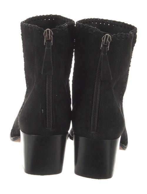 Alexandre Birman Suede Whipstitch Trim Boots