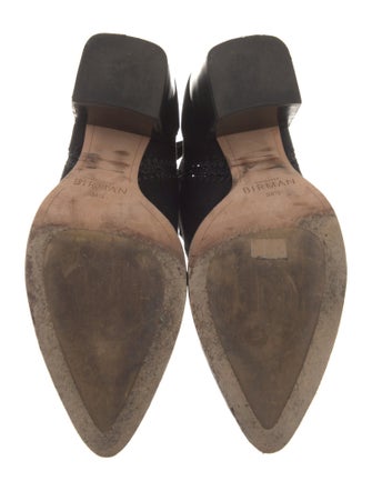 Alexandre Birman Suede Whipstitch Trim Boots