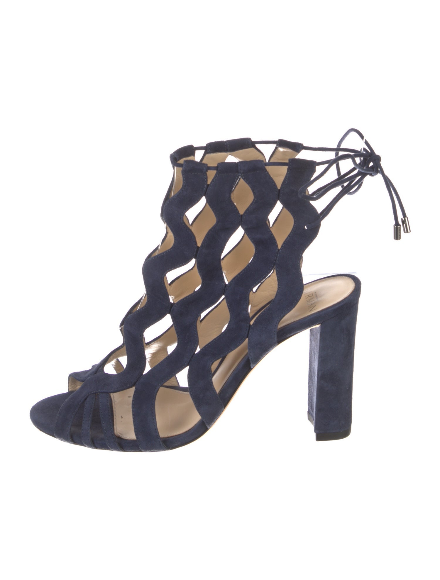 Alexandre Birman Suede T-Strap Pumps