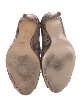 Alexandre Birman Snakeskin Animal Print Pumps