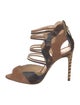 Alexandre Birman Snakeskin Gladiator Sandals
