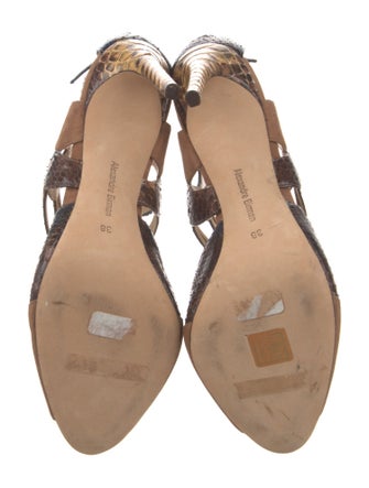 Alexandre Birman Snakeskin Gladiator Sandals