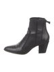 Alexandre Birman Leather Whipstitch Trim Lace-Up Boots