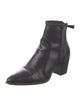 Alexandre Birman Leather Whipstitch Trim Lace-Up Boots