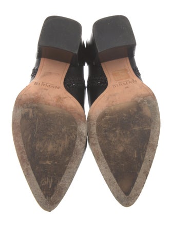 Alexandre Birman Leather Whipstitch Trim Lace-Up Boots