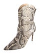 Alexandre Birman Snakeskin Animal Print Western Boots