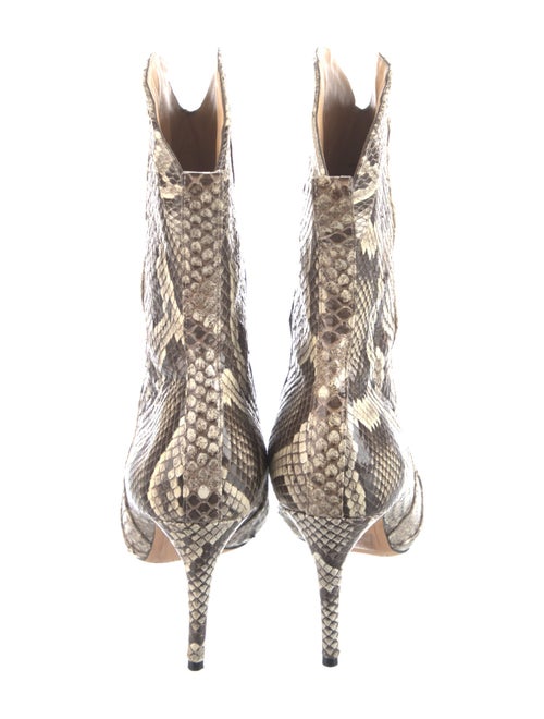 Alexandre Birman Snakeskin Animal Print Western Boots