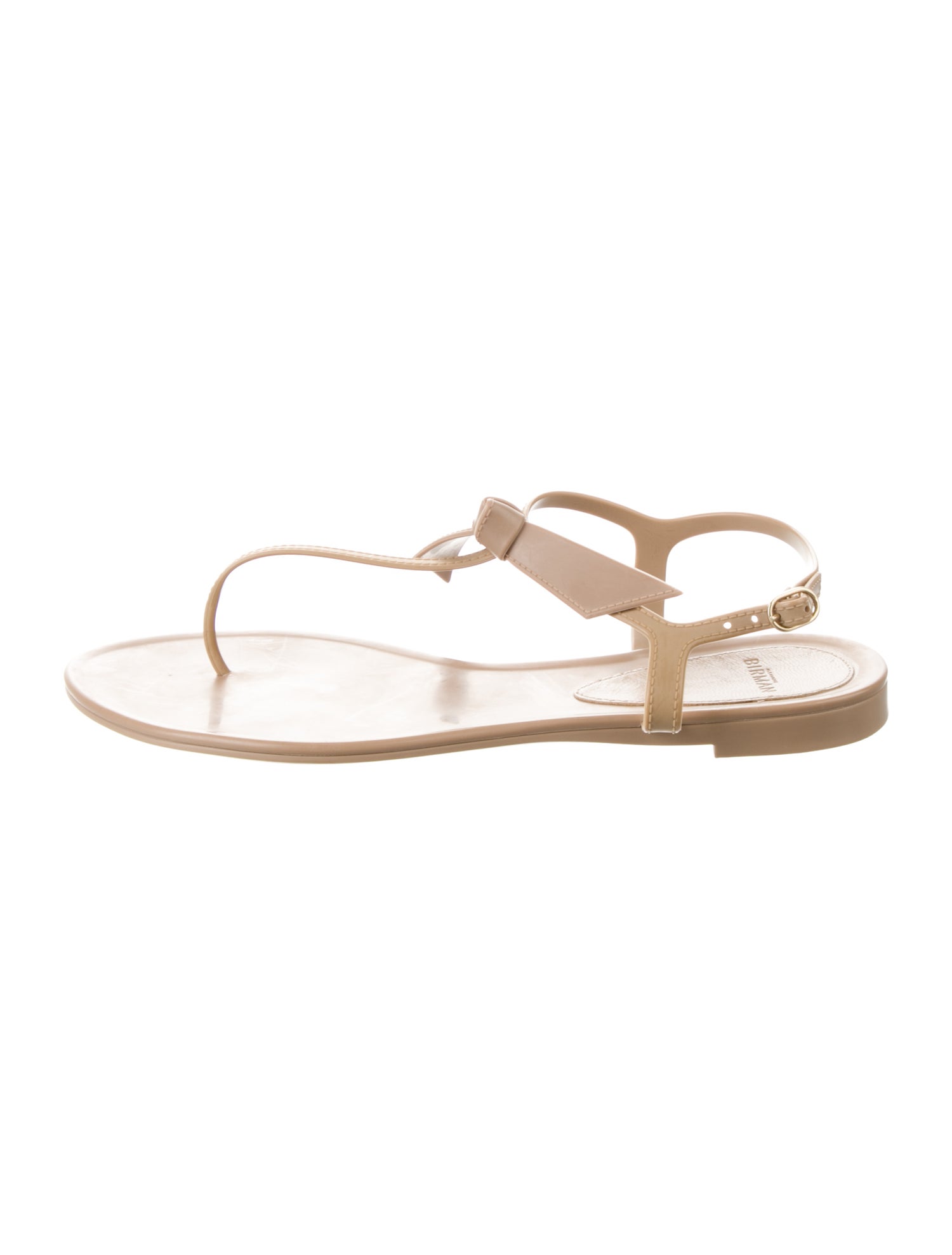 Alexandre Birman Rubber T-Strap Sandals
