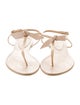 Alexandre Birman Rubber T-Strap Sandals
