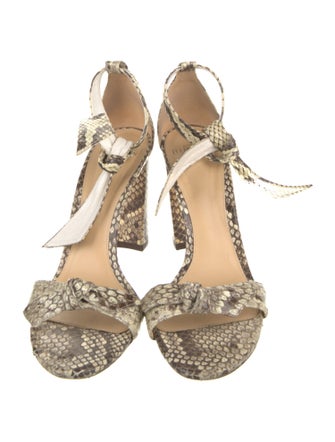 Alexandre Birman Python Animal Print Sandals