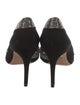 Alexandre Birman Suede Crystal Embellishments D'Orsay Pumps