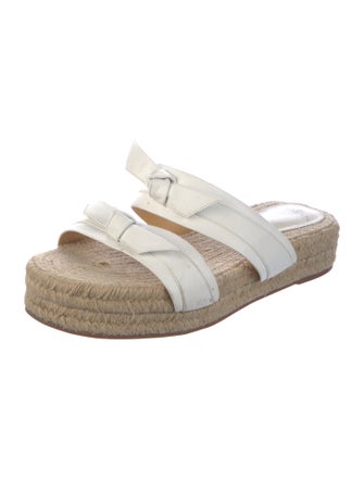 Alexandre Birman Leather Printed Espadrilles