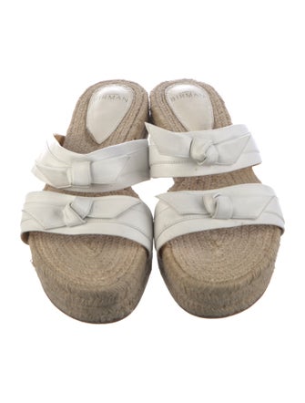 Alexandre Birman Leather Printed Espadrilles