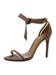 Alexandre Birman Suede Bow Accents Sandals