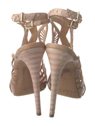 Alexandre Birman Leather T-Strap Sandals