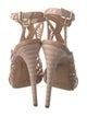 Alexandre Birman Leather T-Strap Sandals