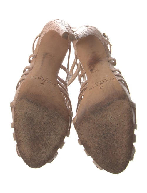 Alexandre Birman Leather T-Strap Sandals