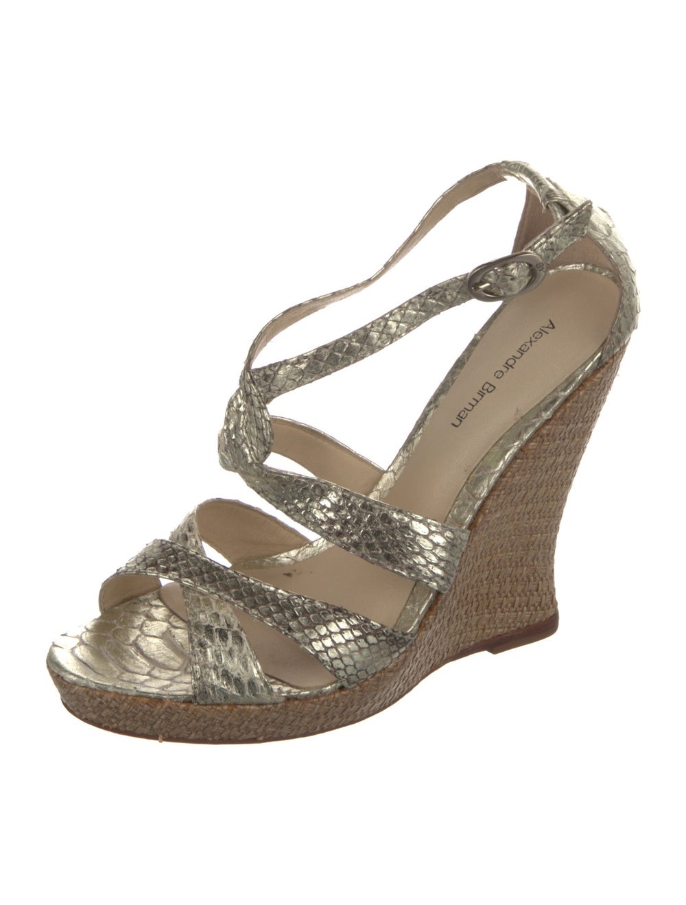 Alexandre Birman Embossed Leather Animal Print Es… - image 2