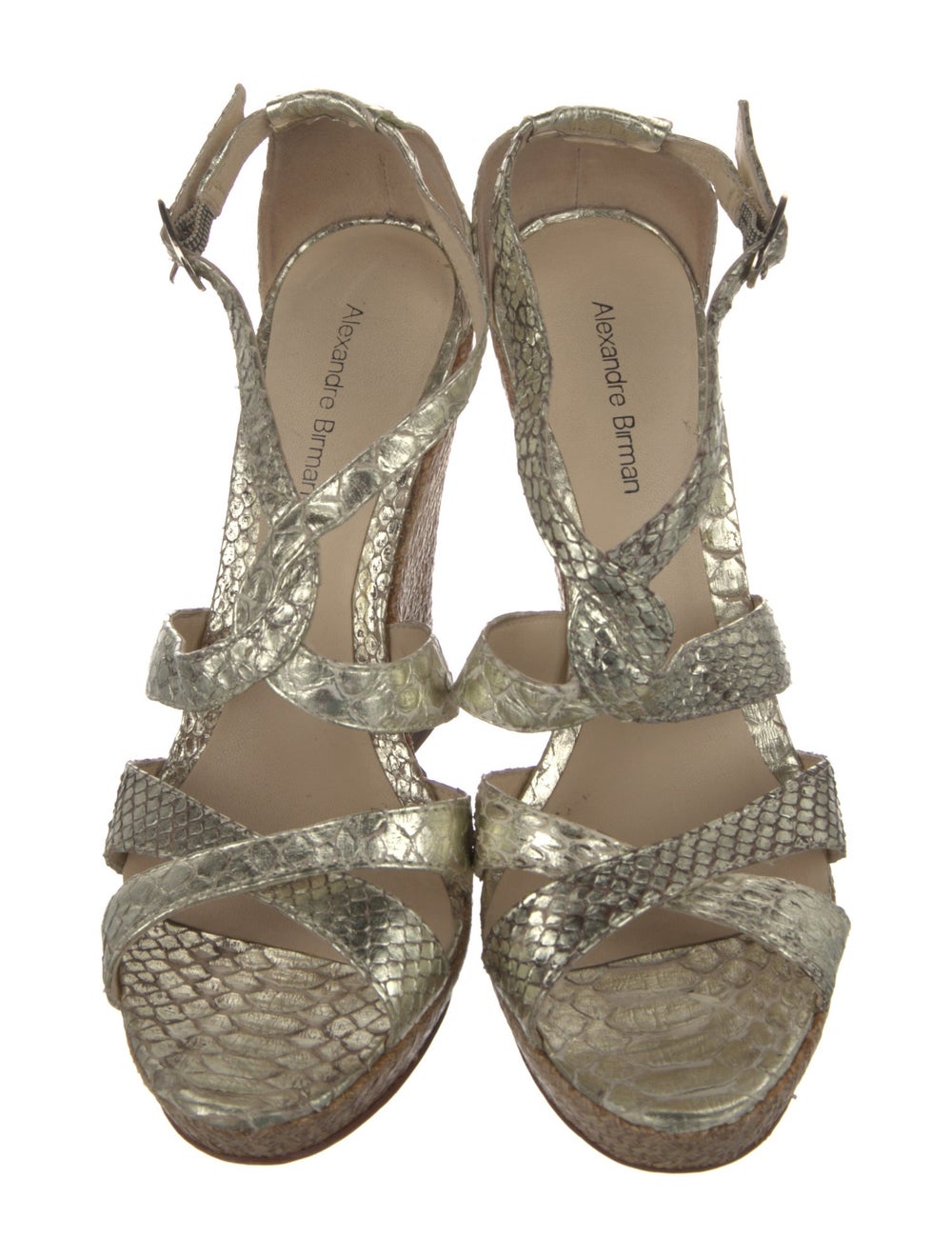 Alexandre Birman Embossed Leather Animal Print Es… - image 3