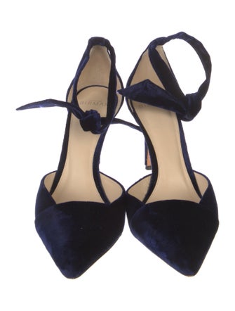 Alexandre Birman Suede D'Orsay Pumps
