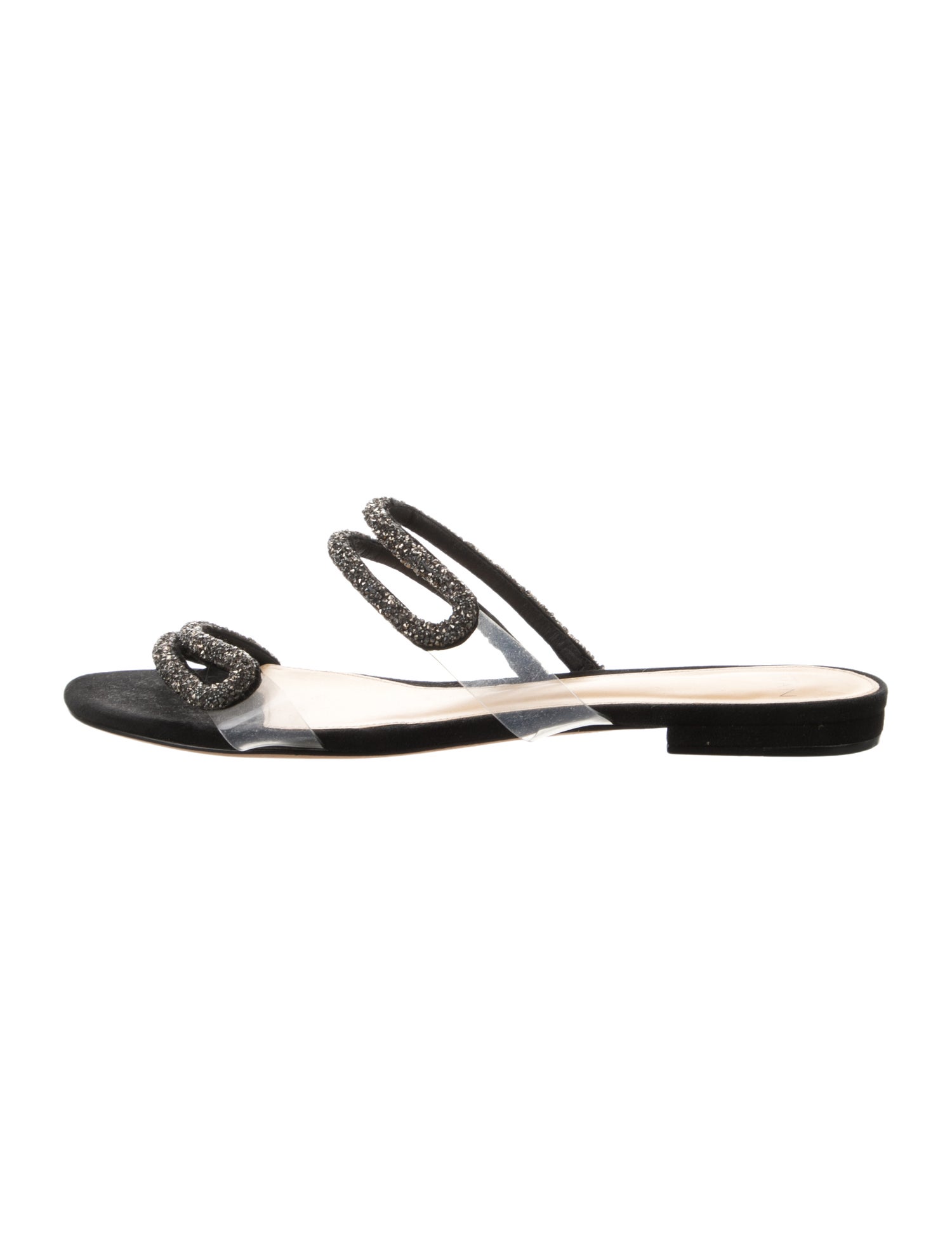 Alexandre Birman Leather Crystal Embellishments Sandals