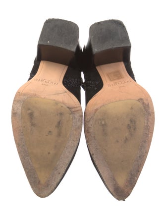 Alexandre Birman Suede Whipstitch Trim Lace-Up Boots