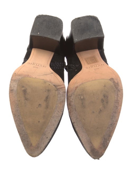 Alexandre Birman Suede Whipstitch Trim Lace-Up Boots