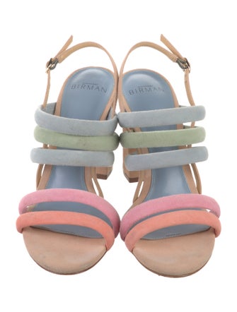 Alexandre Birman Suede Slingback Sandals