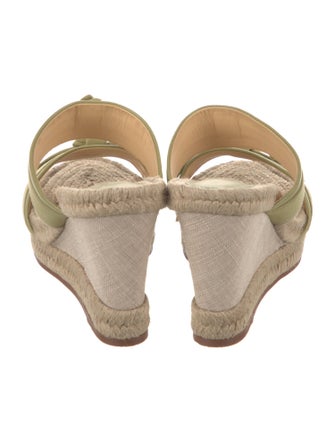 Alexandre Birman Leather Bow Accents Espadrilles