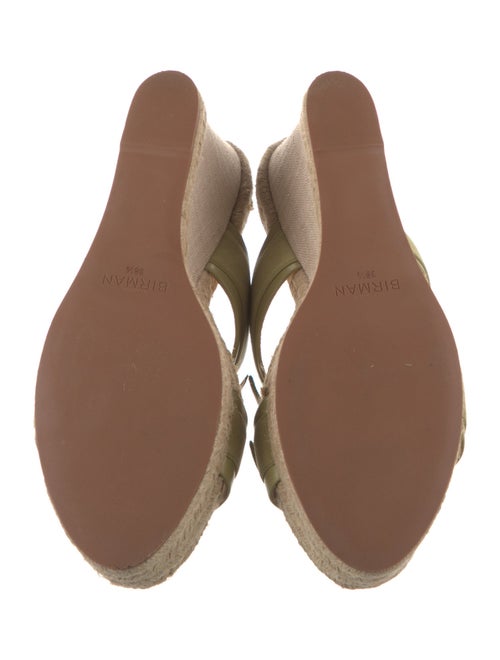 Alexandre Birman Leather Bow Accents Espadrilles