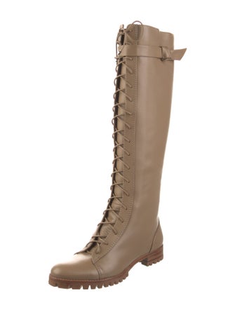 Alexandre Birman Leather Lace-Up Boots