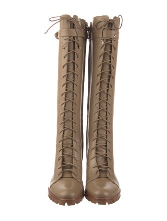 Alexandre Birman Leather Lace-Up Boots